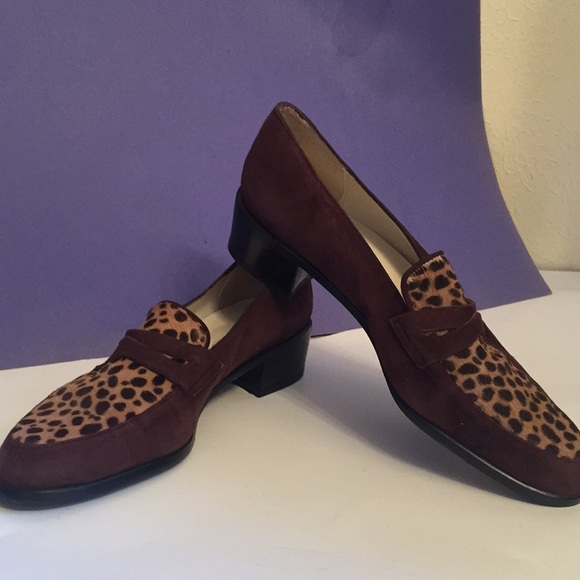 Clifford & wills leopard brown flats 8 New - Picture 1 of 5